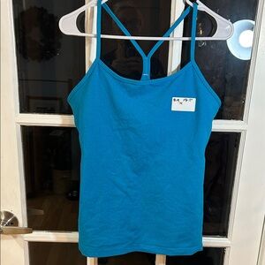 B19.    Women's Teal Spaghetti Strap Tank Top